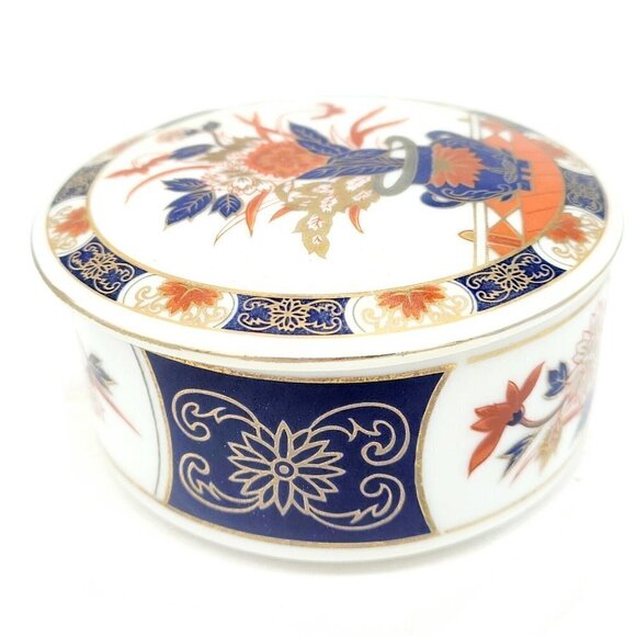 Vintage Imari Japanese Covered Trinket Dish By Asahi Sato Gordon Collection EUC - Picture 4 of 8